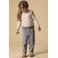 LIL' ATELIER MINI aansluitend longsleeve met ruches en print - ecru