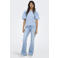ONLY top broderie blauw