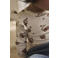 LIL' ATELIER BABY romper met ruches - ecru