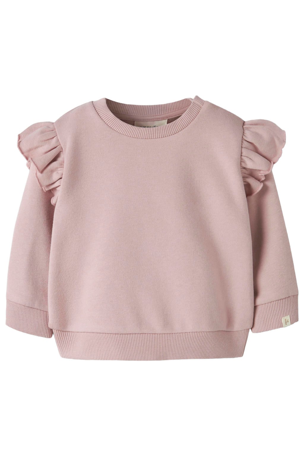 LIL' ATELIER BABY oversized sweater met ruches - oudroze