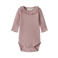 LIL' ATELIER BABY katoenen romper met ruches - lichtroze