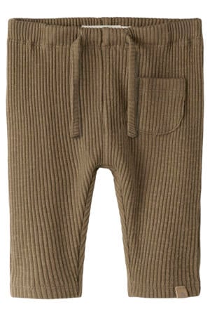 katoenen babybroek - bruin