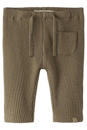 katoenen babybroek - bruin