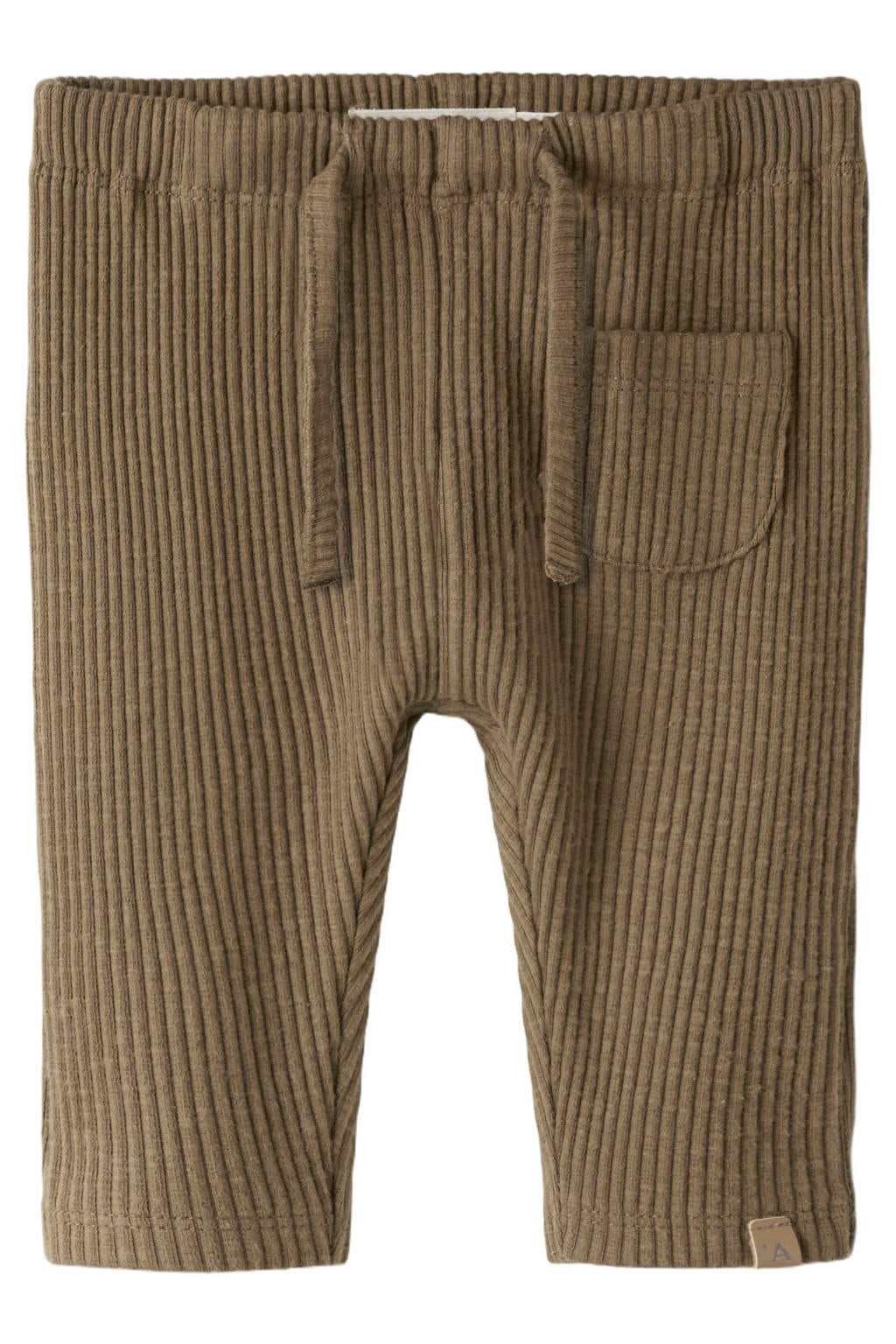 LIL' ATELIER BABY katoenen babybroek - bruin