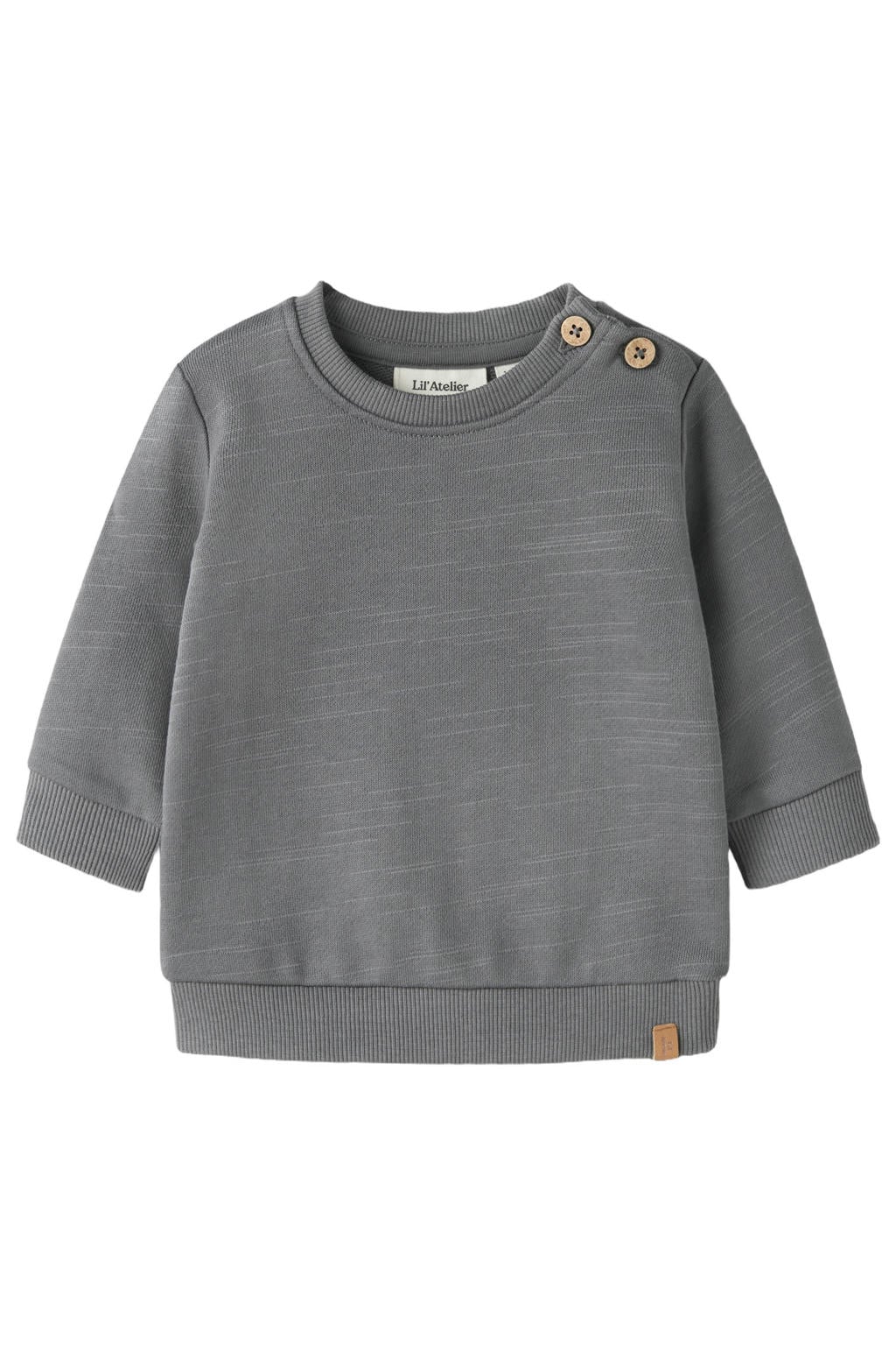 LIL' ATELIER BABY sweat loose fit sweater - grijs
