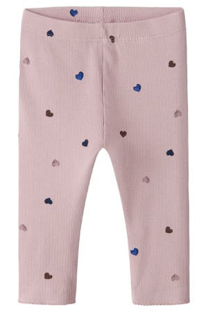 regular legging met hartjes gebreid