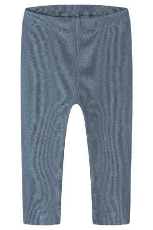 skinny regular waist babybroek rib gebreid