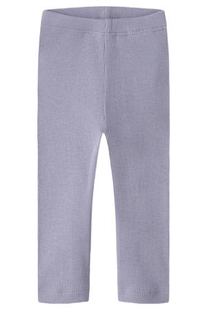 skinny regular waist babybroek rib gebreid