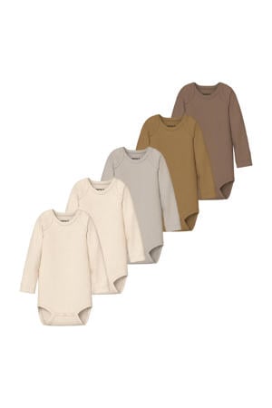 katoenen gebreide rompers (set van 5)