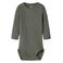 NAME IT BABY romper met textuur - olijfgroen