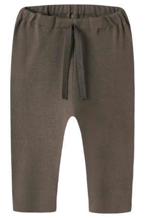katoenen babybroek - bruin