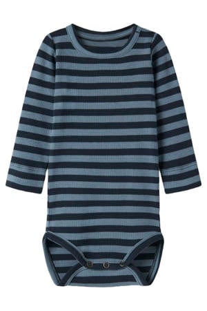 gestreepte romper - donkerblauw