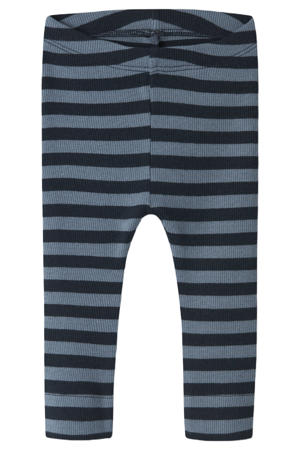 gestreepte legging - donkerblauw