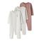 NAME IT BABY baby pyjama met hartjes - roze/ecru (set van 3)