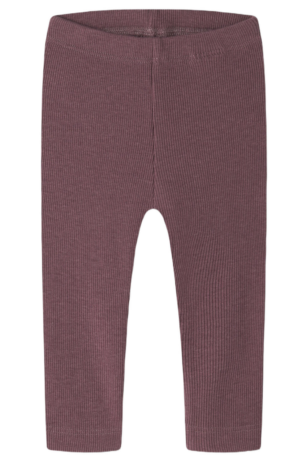 Paarse jongens en meisjes NAME IT BABY skinny legging van stretchkatoen met regular waist, elastische inzet en effen