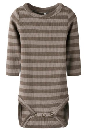 modal gestreepte romper - bruin