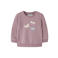 NAME IT BABY sweater met print - lila