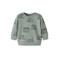 NAME IT BABY rechtvallende sweater met print - groen