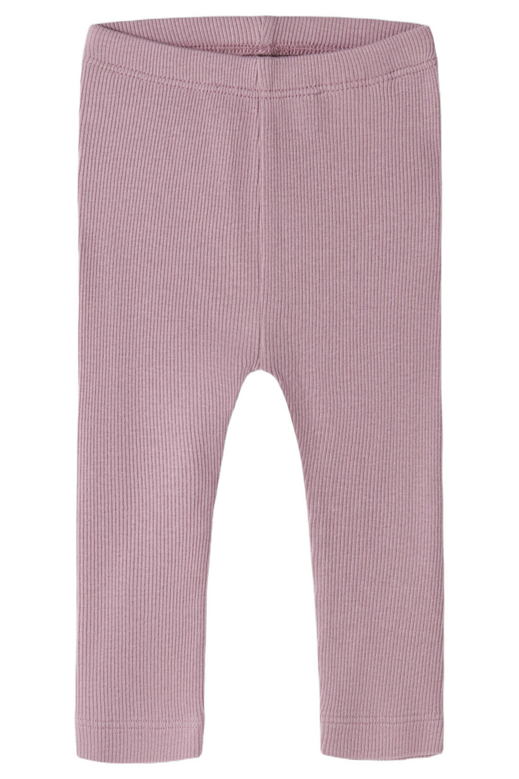Lila en roze NAME IT BABY skinny regular waist babybroek rib gebreid van stretchkatoen met elastische inzet en effen