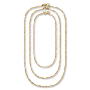 gold plated ketting Jeanine Trio (set van 3)