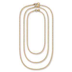 gold plated ketting Jeanine Trio (set van 3)