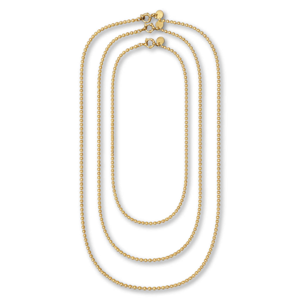 Bonnie Studios gold plated ketting Jeanine Trio (set van 3)
