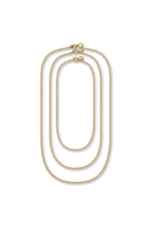 gold plated ketting Jeanine Trio (set van 3)