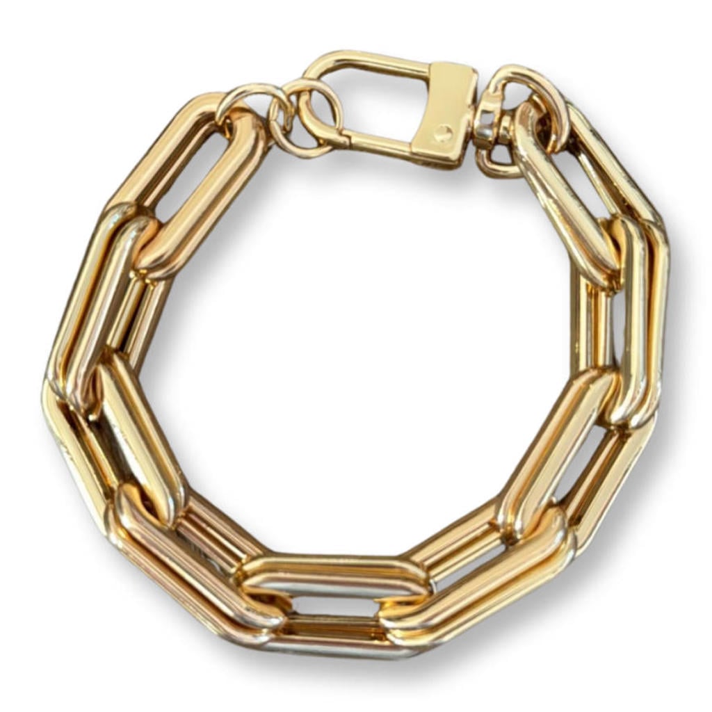Bonnie Studios gold plated armband Chunky Chain