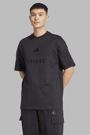 relaxed T-shirt zwart
