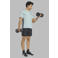 adidas Performance sportshirt Workout Essentials lichtblauw
