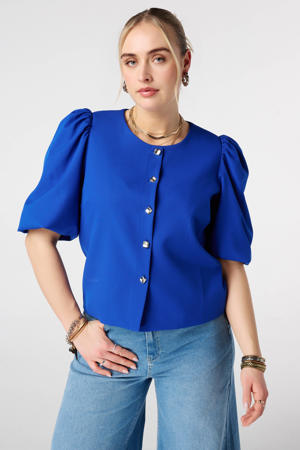 regular blazer blauw