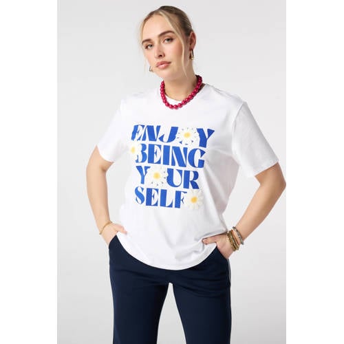 MS Mode T-shirt wit afbeelding