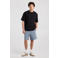 America Today relaxed fit casual short - gewassen blauw