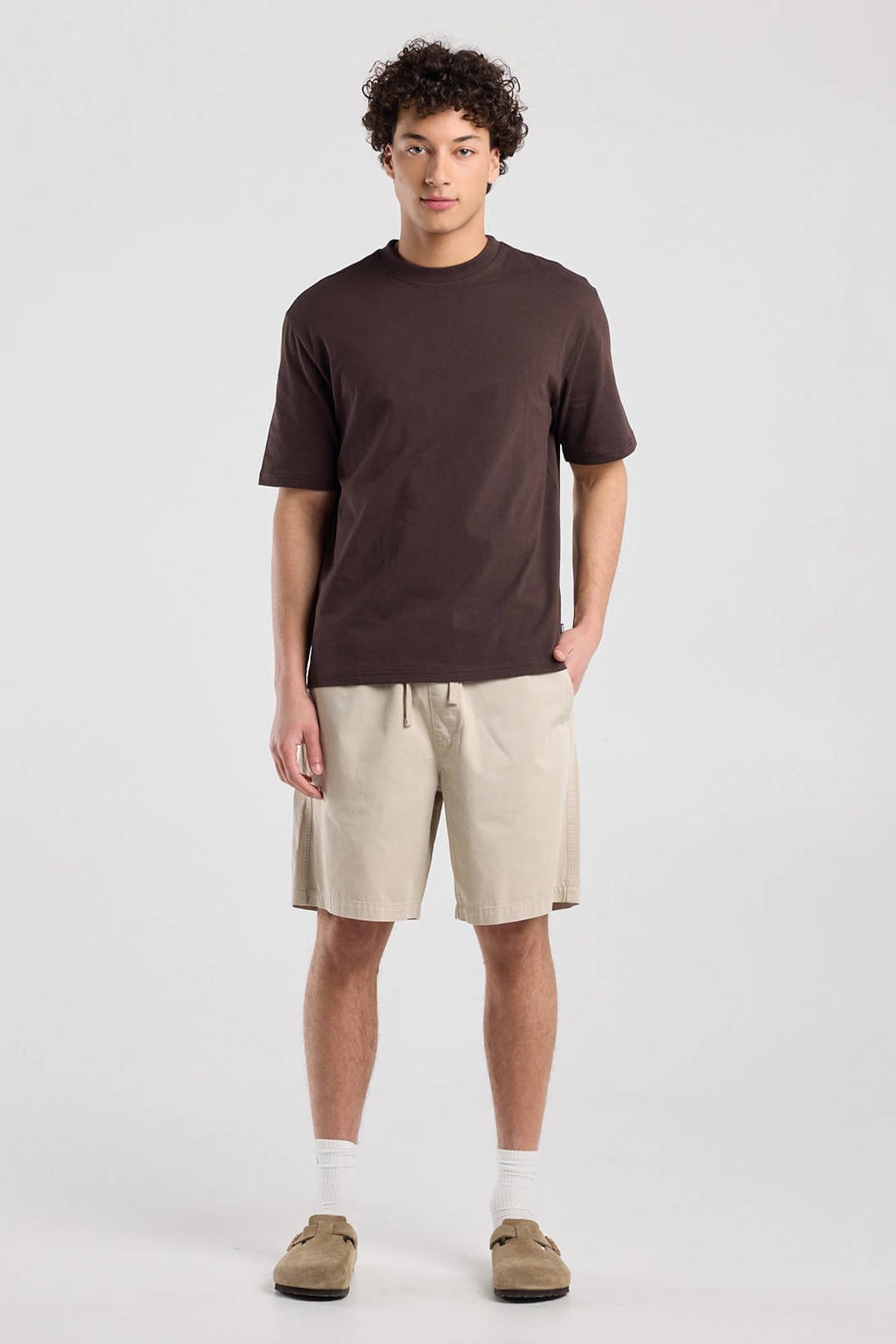 America Today relaxed fit casual short - beige