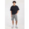 America Today Nate denim relaxed short grey