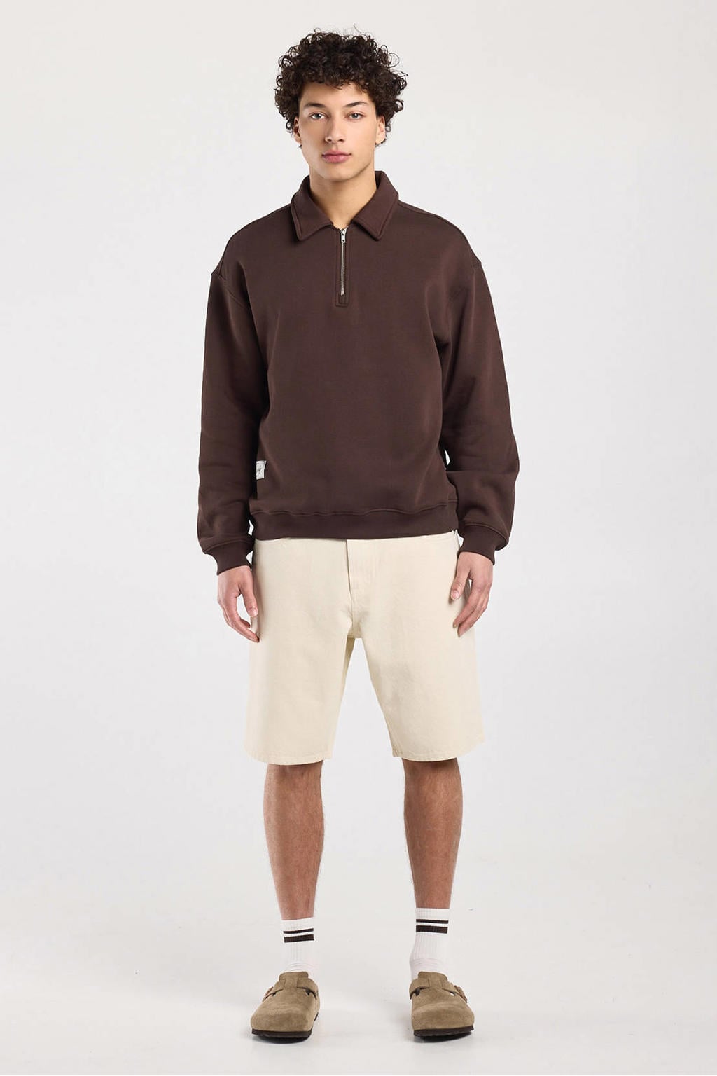 America Today Nate denim relaxed short beige
