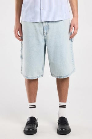 denim baggy short blauw