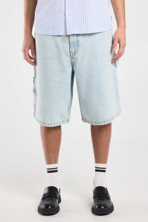 denim baggy short blauw