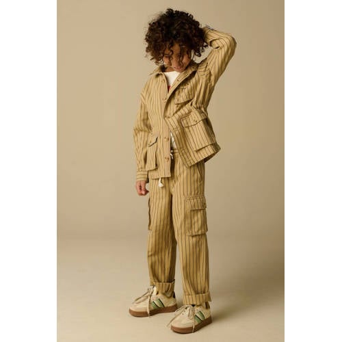 Sissy-Boy gestreepte casual broek lichtbruin afbeelding