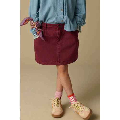 Sissy-Boy denim spijkerrok donkerrood afbeelding
