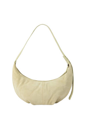 leren crossbody tas lichtgeel