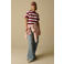 Sissy-Boy gestreept T-shirt donkerrood