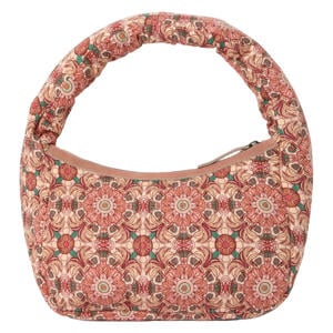 katoenen gebloemde tas - roze