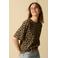 Sissy-Boy T-shirt met panterprint zwart