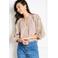 LOLALIZA gestreepte top taupe
