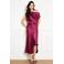 LOLALIZA one shoulder jurk fuchsia