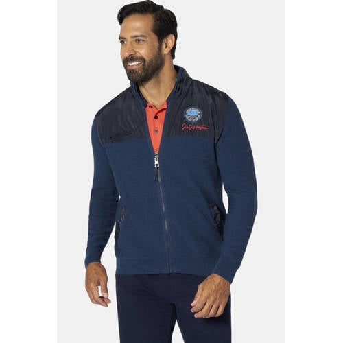 Jan Vanderstorm sweatvest Plus Size RADORM donkerblauw afbeelding