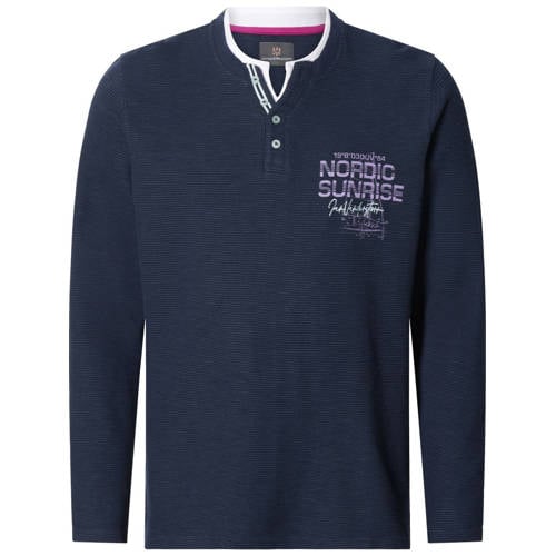 Jan Vanderstorm longsleeve Plus Size AKKA donkerblauw afbeelding