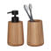 Sealskin badkamerset - Zeepdispenser 150 ml - Tandenborstelbeker Earth (cm)