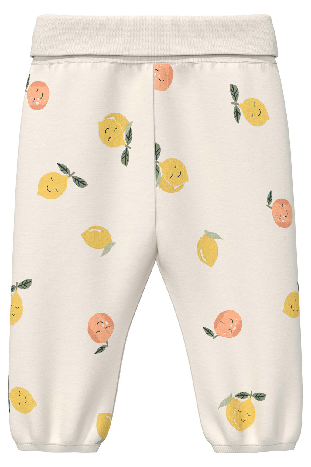 Ecru jongens s.Oliver sweatpants met loose fit en elastische tailleband